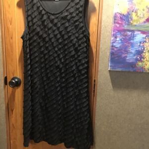 NWOT. CJ Banks Brand Women’s Size. Sleeveless Black Eyelash Dress Size 14W